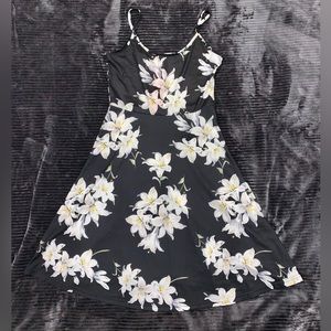 Mini dress with floral print